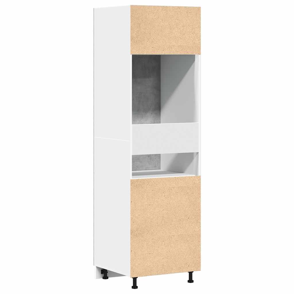 Mobile per Frigo “Lyon” Grigio Cemento 60x57x207 cm | homemem39