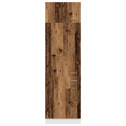 Armadio per Frigo “Lyon” Legno Antico 60x57x207 cm