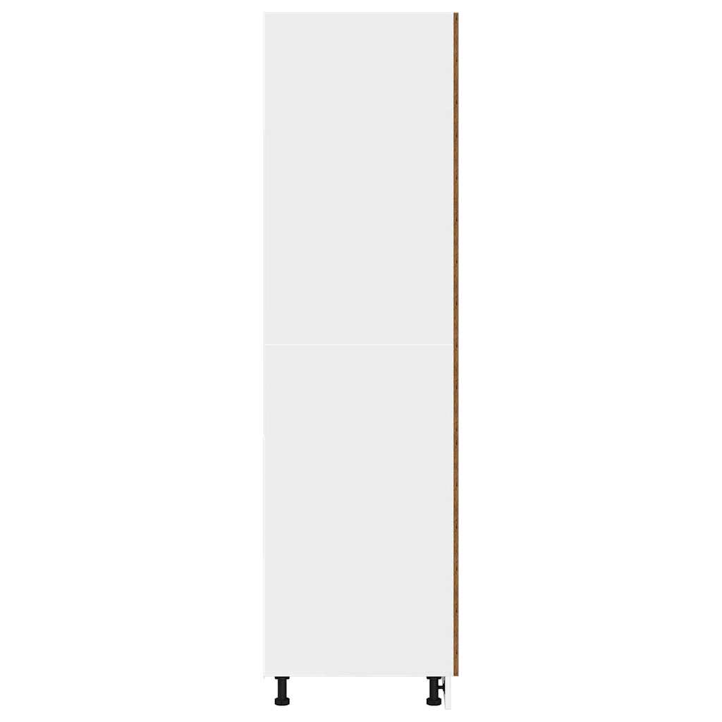 Armadio per Frigo “Lyon” Legno Antico 60x57x207 cm