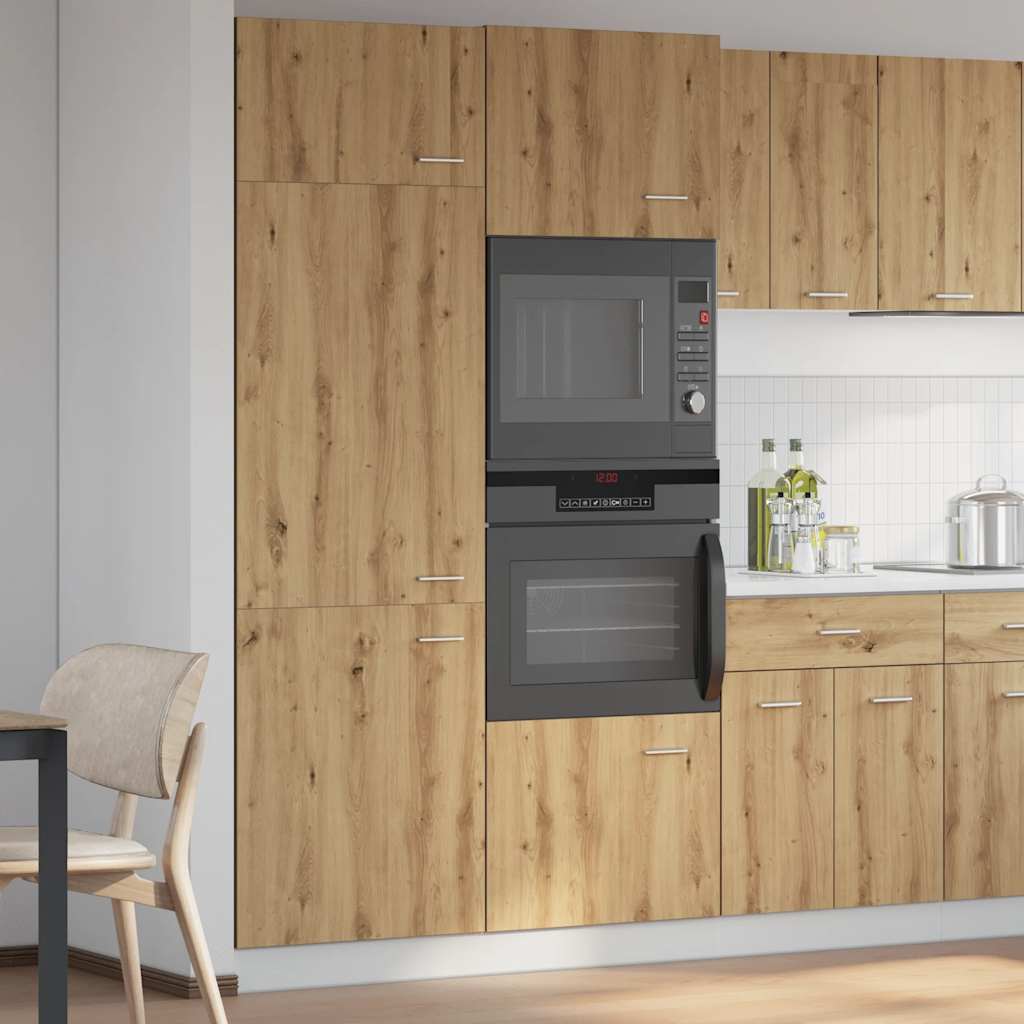 Mobile per Frigo “Lyon” Rovere Artigianale 60x57x207 cm | homemem39