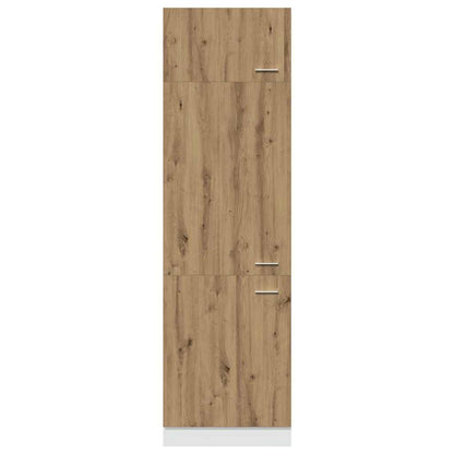 Mobile per Frigo “Lyon” Rovere Artigianale 60x57x207 cm - homemem39