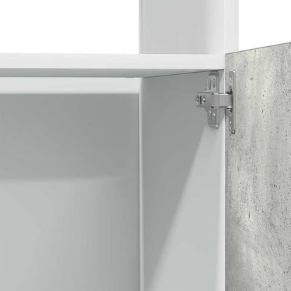 Mobile per Microonde “Lyon” Grigio Cemento 60x57x207 cm - homemem39