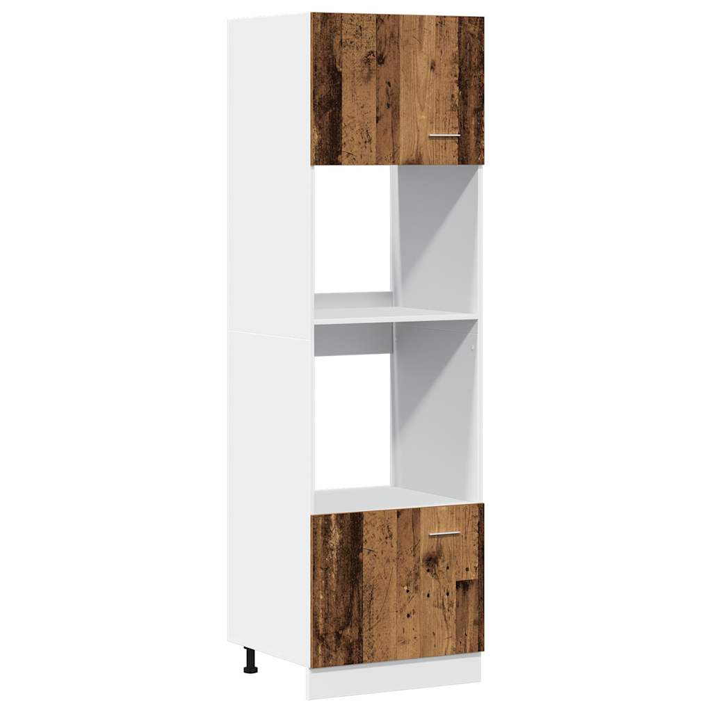Mobile per Microonde “Lyon” Legno Antico 60x57x207 cm