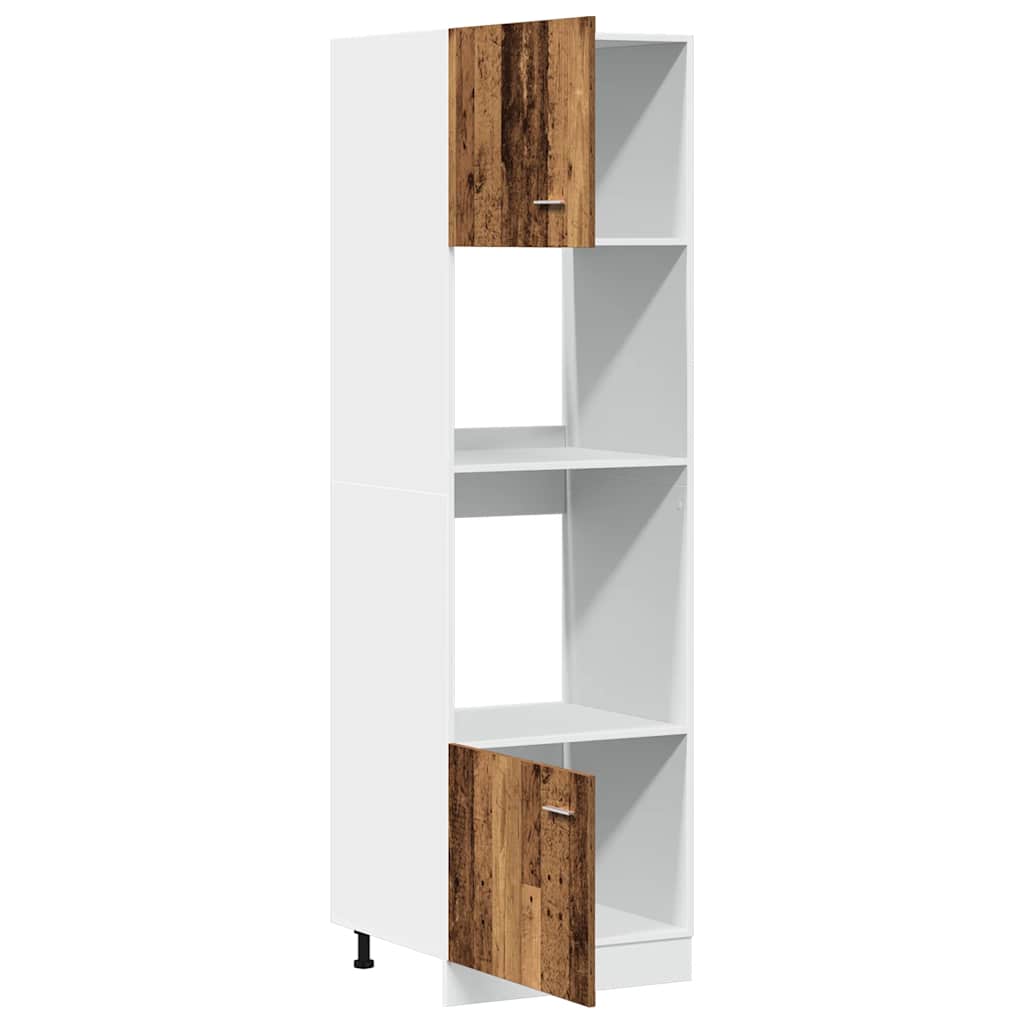 Mobile per Microonde “Lyon” Legno Antico 60x57x207 cm