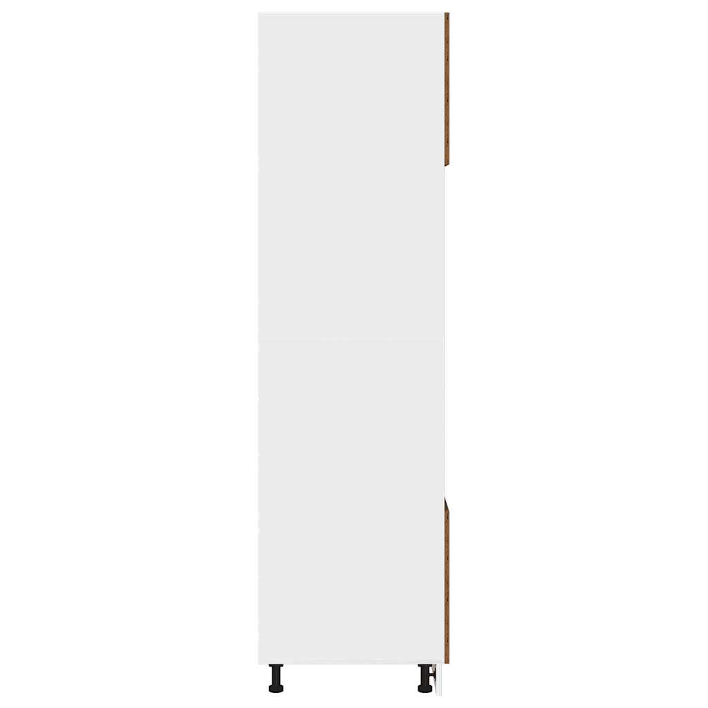 Mobile per Microonde “Lyon” Legno Antico 60x57x207 cm - homemem39
