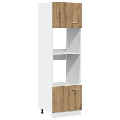 Mobile Microonde “Lyon” Rovere Artigianale 60x57x207 cm - homemem39