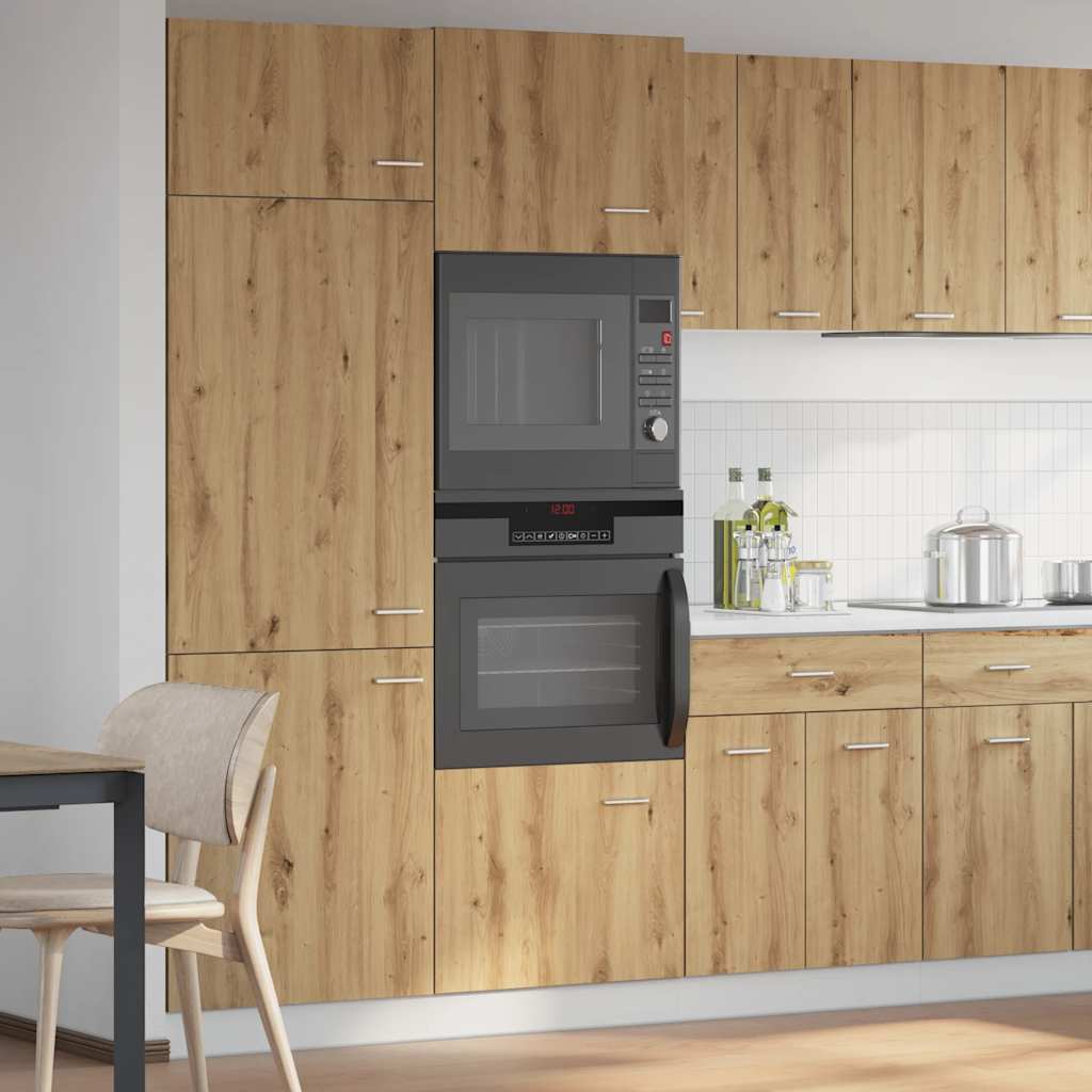 Mobile Microonde “Lyon” Rovere Artigianale 60x57x207 cm - homemem39