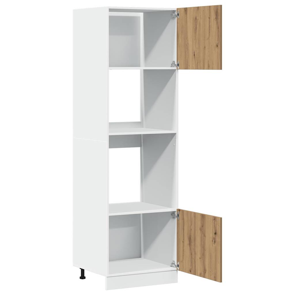 Mobile Microonde “Lyon” Rovere Artigianale 60x57x207 cm - homemem39