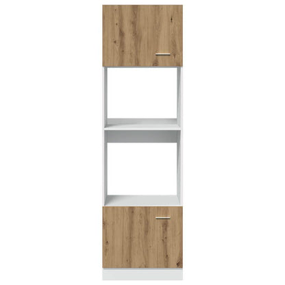 Mobile Microonde “Lyon” Rovere Artigianale 60x57x207 cm - homemem39