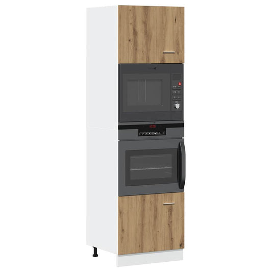 Mobile Microonde “Lyon” Rovere Artigianale 60x57x207 cm - homemem39