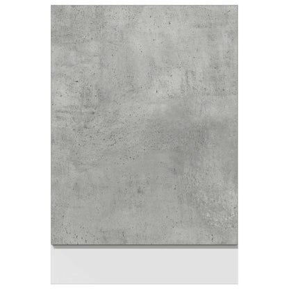 Pannello Lavastoviglie “Lyon” Grigio Cemento 45x3x67 cm - homemem39