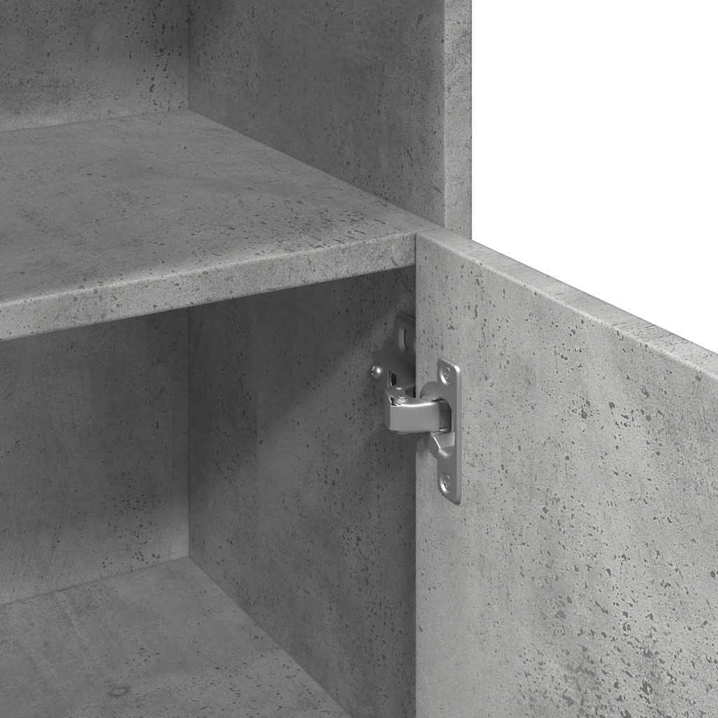Mobile da Bagno Grigio Cemento 30x30x95 cm in Legno Multistrato | homemem39