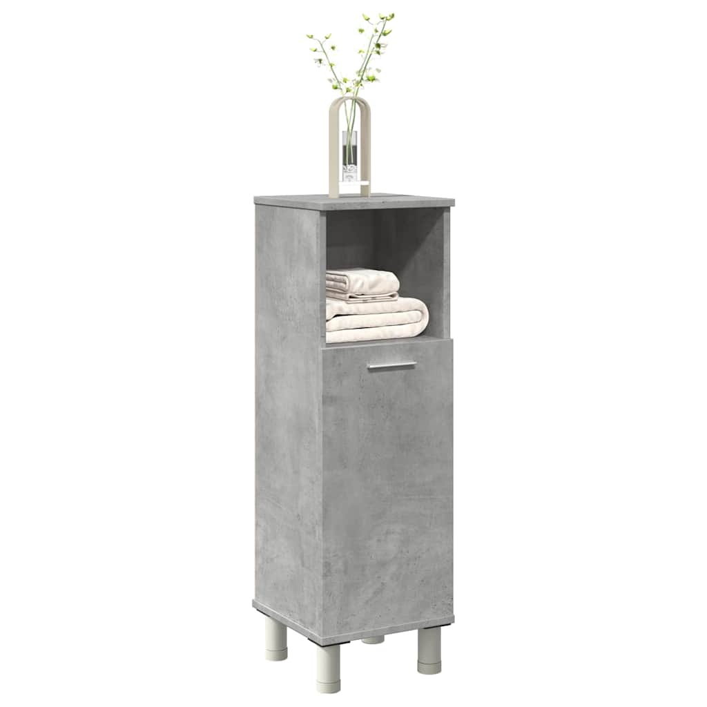Mobile da Bagno Grigio Cemento 30x30x95 cm in Legno Multistrato | homemem39