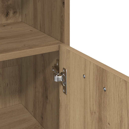 Armadietto Bagno Artigianale 30x30x95 cm in Legno Multistrato