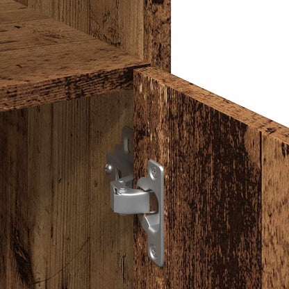 Mobile da Bagno Legno Antico 30x30x179 cm in Legno Multistrato | homemem39