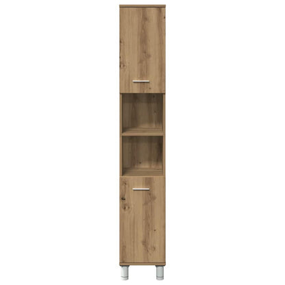 Mobiletto da Bagno Rovere Artigianale Legno Multistrato | homemem39