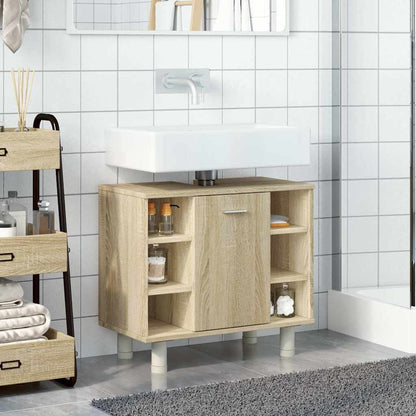 Mobile da Bagno Rovere Sonoma 60x32x53,5cm in Legno Multistrato | homemem39