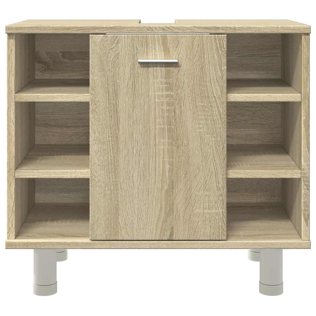 Mobile da Bagno Rovere Sonoma 60x32x53,5cm in Legno Multistrato | homemem39