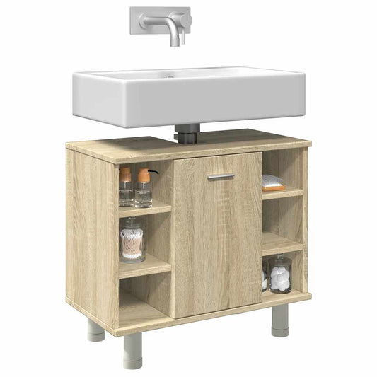 Mobile da Bagno Rovere Sonoma 60x32x53,5cm in Legno Multistrato