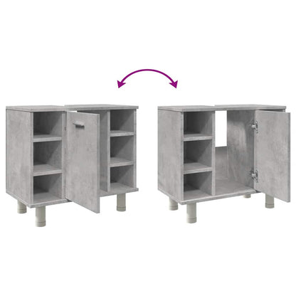 Mobile da Bagno Grigio Cemento 60x32x53,5 cm Legno Multistrato | homemem39