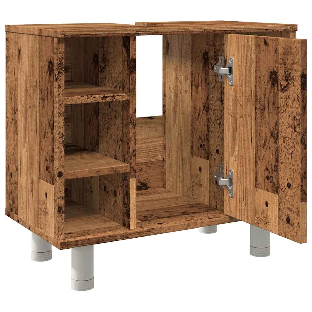 Mobile da Bagno Legno Antico 60x32x53,5 cm in Legno Multistrato | homemem39