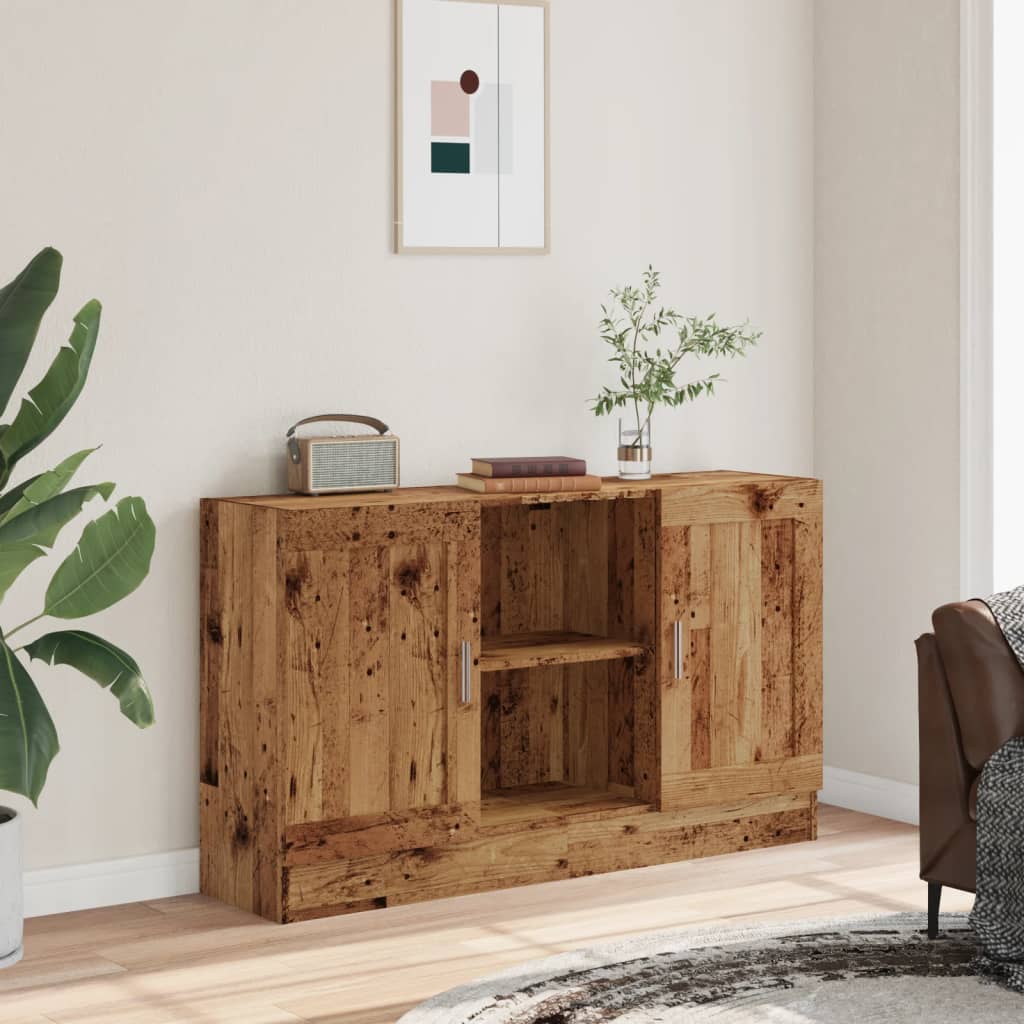 Credenza Legno Antico 120x30,5x70 cm in Truciolato - homemem39