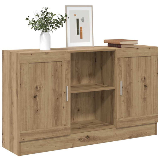 Credenza Rovere Artigianale 120x30,5x70 cm in Truciolato - homemem39