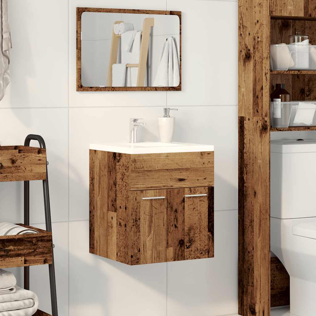 Mobile da Bagno Legno Antico 41x38,5x46 cm in Truciolato | homemem39