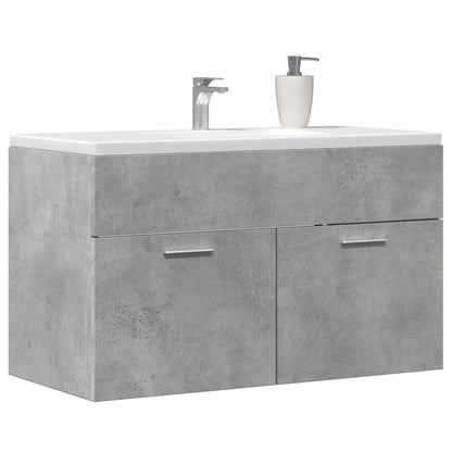 Mobile Sottolavabo Grigio Cemento 80x38,5x46 cm Multistrato | homemem39