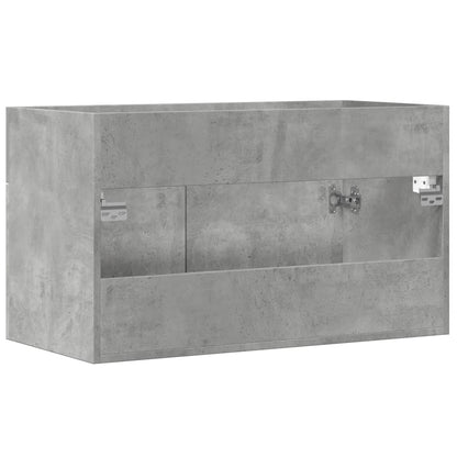 Mobile Sottolavabo Grigio Cemento 80x38,5x46 cm Multistrato | homemem39
