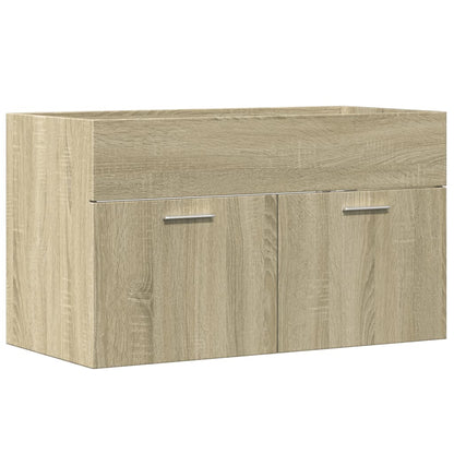 Mobile Lavabo Bagno Rovere Sonoma 90x38,5x46 cm Multistrato