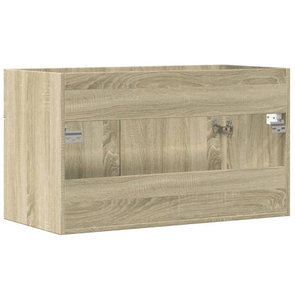 Mobile Lavabo Bagno Rovere Sonoma 90x38,5x46 cm Multistrato