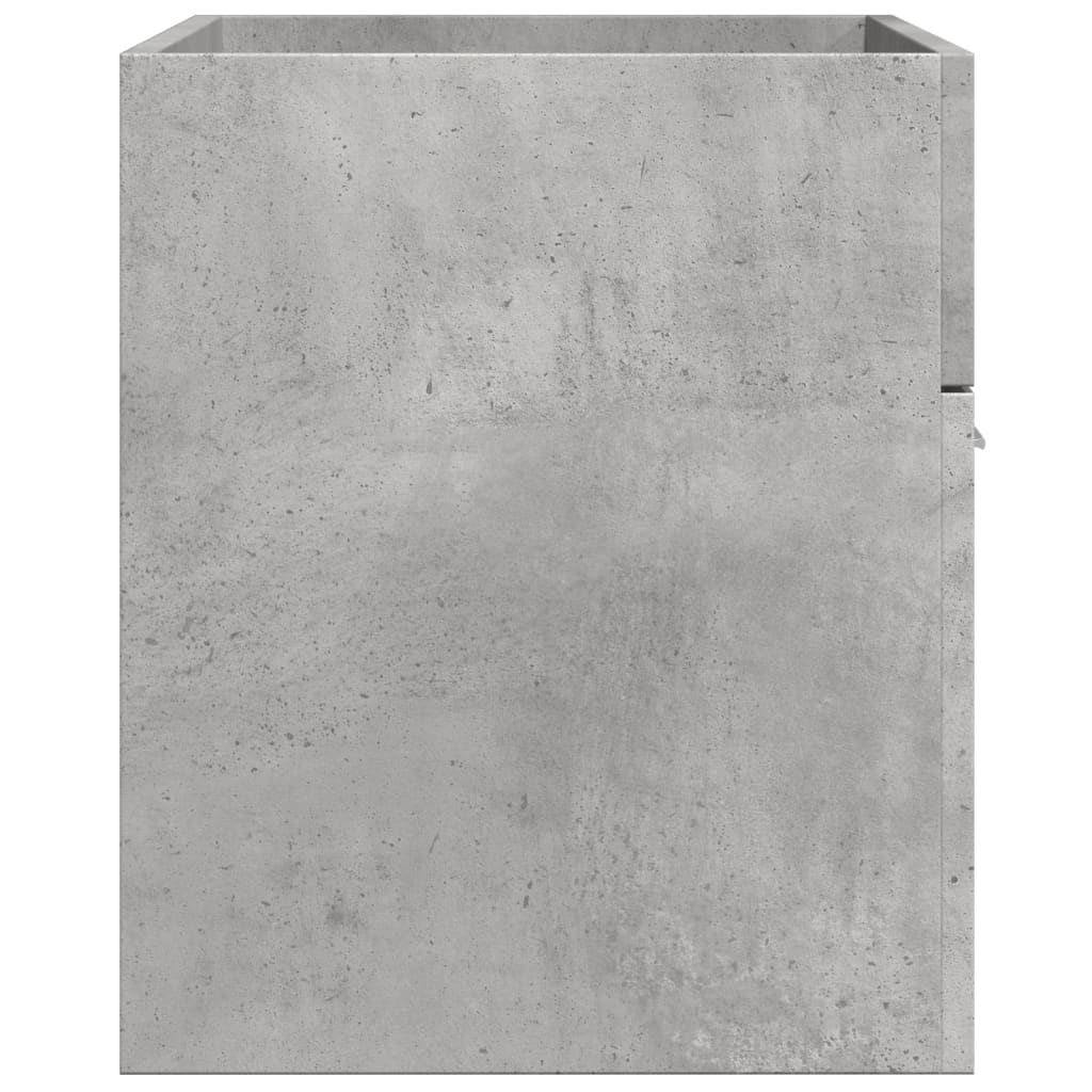 Mobile Lavabo Bagno Grigio Cemento 90x38,5x46 cm Multistrato