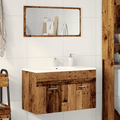 Mobile Lavabo Bagno Legno Antico 90x38,5x46 cm Multistrato | homemem39