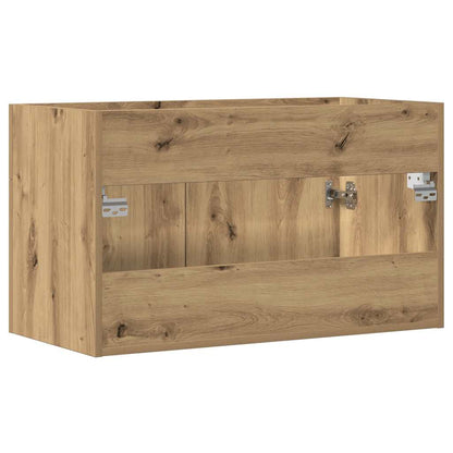 Mobile Lavabo Bagno Rovere Artigianale 90x38,5x46cm Multistrato