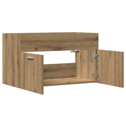 Mobile Lavabo Bagno Rovere Artigianale 90x38,5x46cm Multistrato