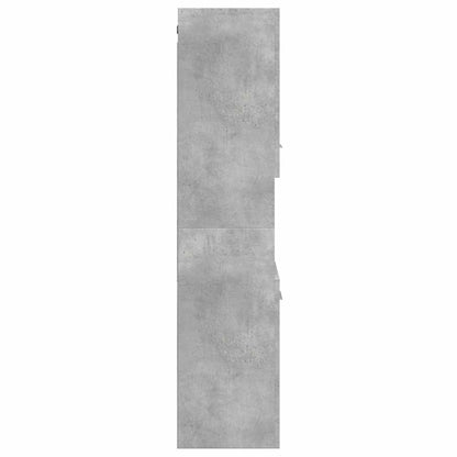 Mobile Pensile da Bagno Grigio Cemento 30x30x130cm Truciolato | homemem39