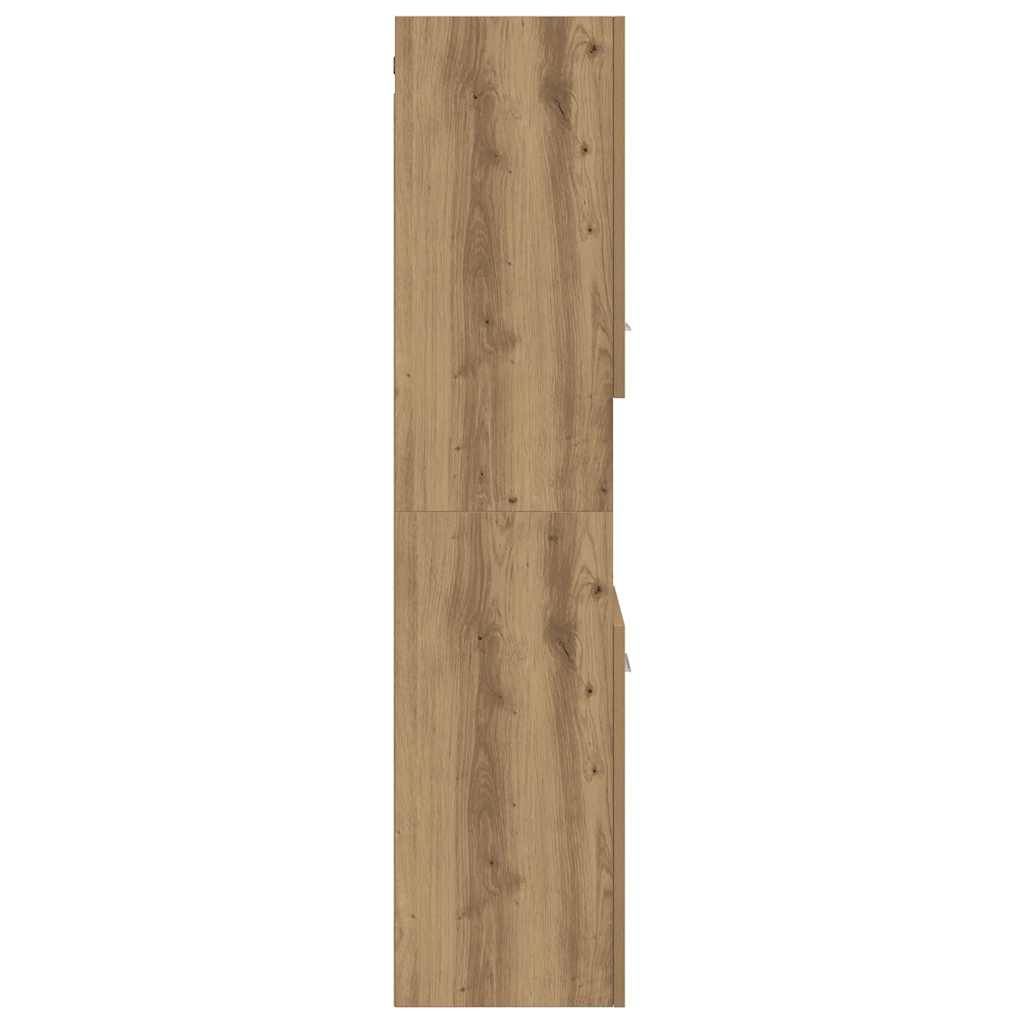 Mobile Pensile Bagno Rovere Artigianale 30x30x130cm Truciolato | homemem39