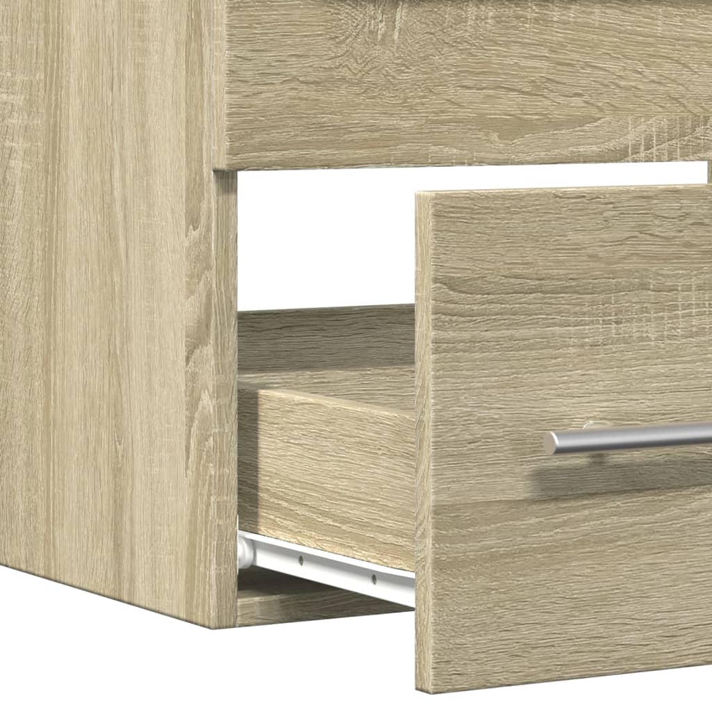 Mobile Lavabo Rovere Sonoma 60x38,5x48 cm in Legno Multistrato