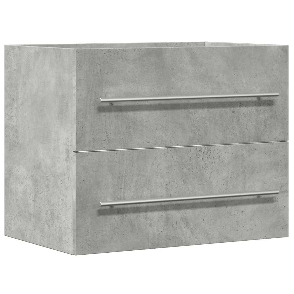 Mobile Lavabo Grigio Cemento 60x38,5x48 cm in Legno Multistrato | homemem39