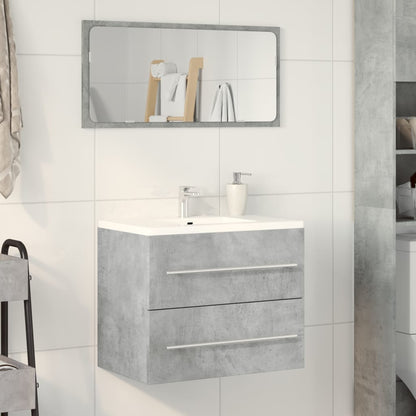 Mobile Lavabo Grigio Cemento 60x38,5x48 cm in Legno Multistrato | homemem39