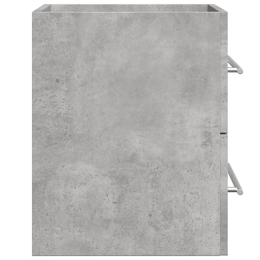 Mobile Lavabo Grigio Cemento 60x38,5x48 cm in Legno Multistrato | homemem39