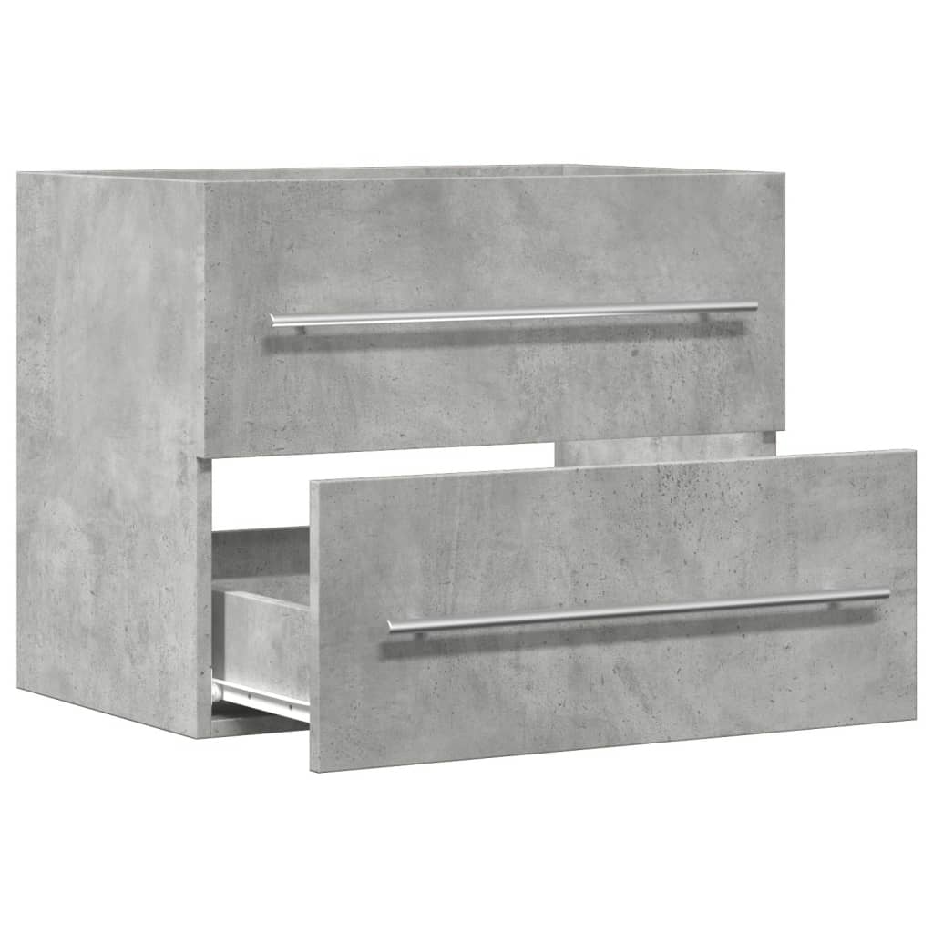 Mobile Lavabo Grigio Cemento 60x38,5x48 cm in Legno Multistrato | homemem39