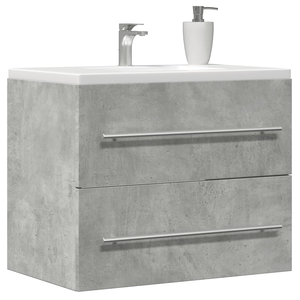 Mobile Lavabo Grigio Cemento 60x38,5x48 cm in Legno Multistrato | homemem39