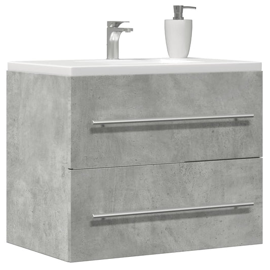 Mobile Lavabo Grigio Cemento 60x38,5x48 cm in Legno Multistrato | homemem39