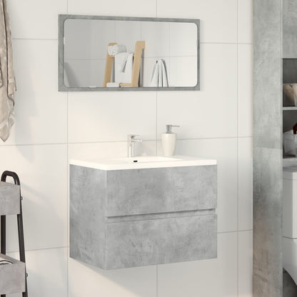 Armadietto da Bagno Grigio Cemento 60x38,5x45cm in Truciolato | homemem39