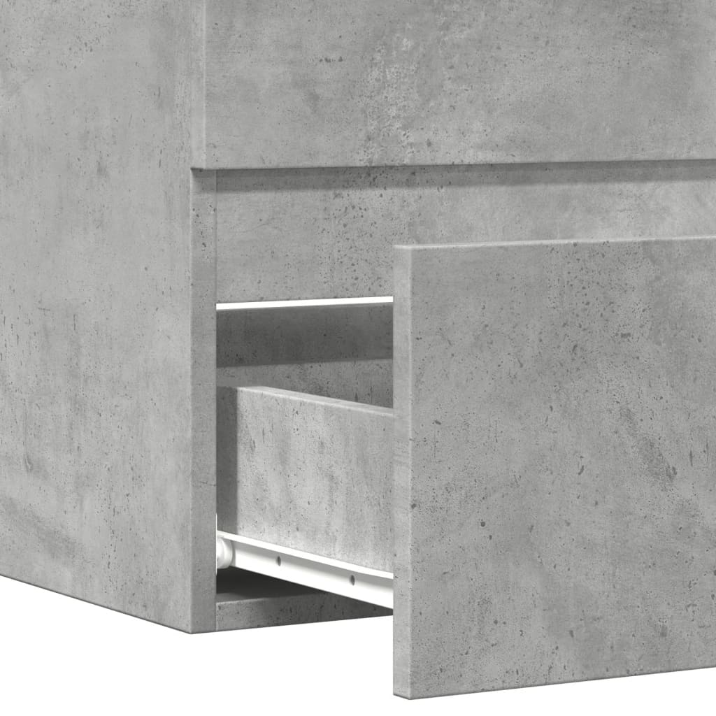 Armadietto da Bagno Grigio Cemento 60x38,5x45cm in Truciolato | homemem39