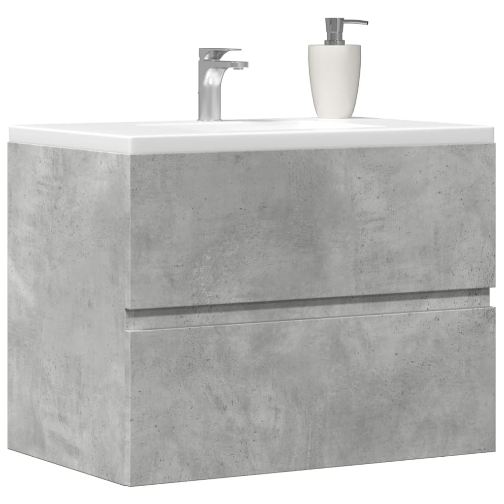 Armadietto da Bagno Grigio Cemento 60x38,5x45cm in Truciolato | homemem39