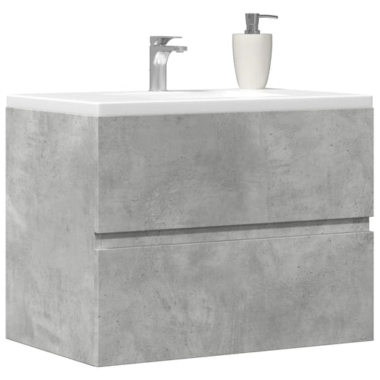 Armadietto da Bagno Grigio Cemento 60x38,5x45cm in Truciolato | homemem39