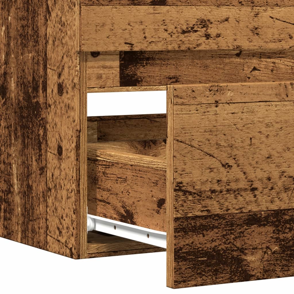 Mobile Pensile da Bagno Legno Antico 80x38,5x45cm in Truciolato | homemem39